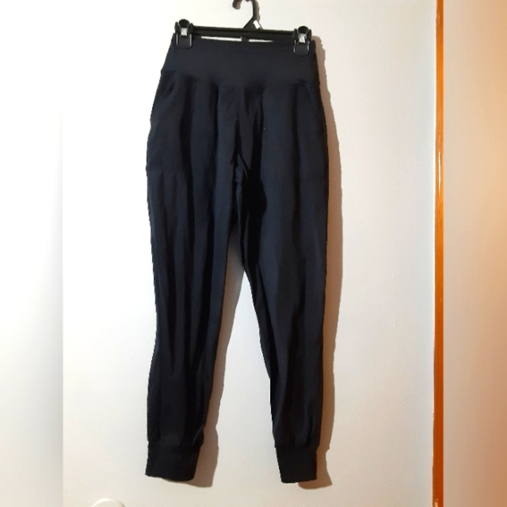 Black Women's Joggers Legging Size Small Pockets Active Athletic
